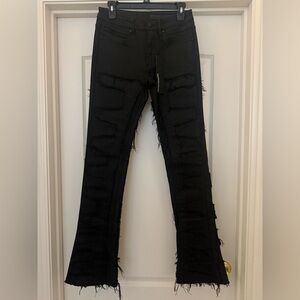 NWT ROCKSTAR ORIGINAL Black Shredded Ripped Distressed Jeans Men’s Med 30 X 34
